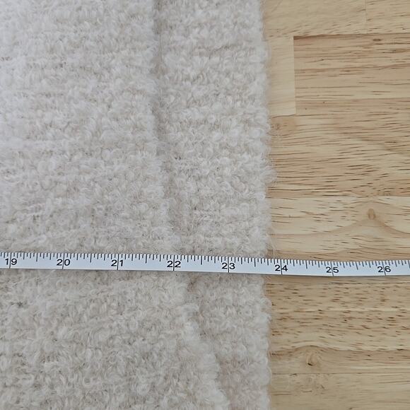 NWT Madewell Size XXS Wool-Alpaca Bouclé-Knit Sweater Cream Oversized NS679 - Picture 6 of 8